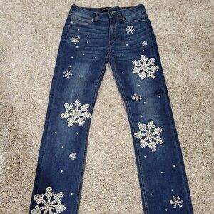 Boston Proper snowflake jeans - size 2